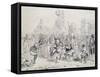 Dia De Reyes in Havana, Cuba 19th Century Engraving-Frederick George Cotman-Framed Stretched Canvas