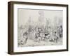 Dia De Reyes in Havana, Cuba 19th Century Engraving-Frederick George Cotman-Framed Giclee Print