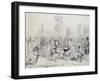 Dia De Reyes in Havana, Cuba 19th Century Engraving-Frederick George Cotman-Framed Giclee Print