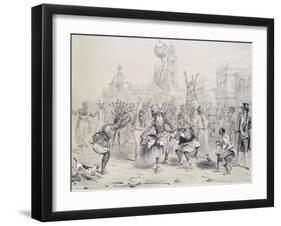 Dia De Reyes in Havana, Cuba 19th Century Engraving-Frederick George Cotman-Framed Giclee Print