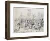 Dia De Reyes in Havana, Cuba 19th Century Engraving-Frederick George Cotman-Framed Giclee Print