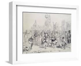 Dia De Reyes in Havana, Cuba 19th Century Engraving-Frederick George Cotman-Framed Giclee Print