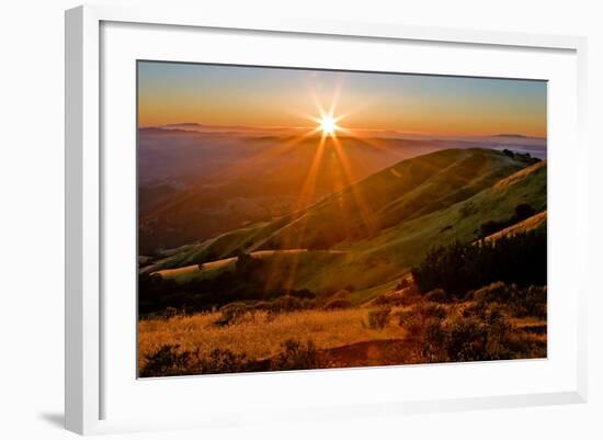 Diablo Summer Sunset-Vincent James-Framed Photographic Print