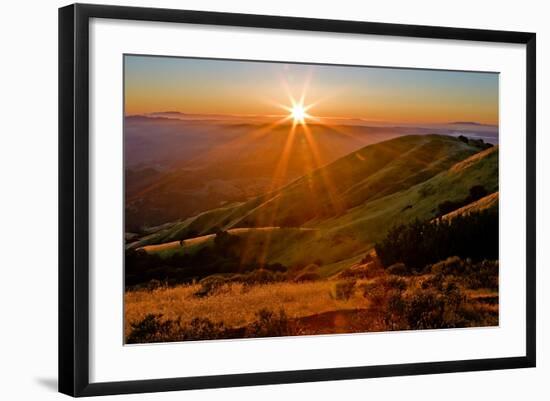 Diablo Summer Sunset-Vincent James-Framed Photographic Print