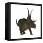 Diabloceratops, a Herbivorous Dinosaur from the Cretaceous Period-null-Framed Stretched Canvas