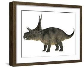 Diabloceratops Dinosaur-Stocktrek Images-Framed Art Print