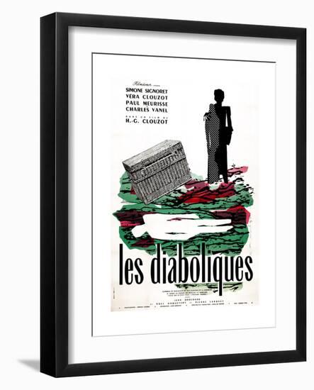 Diabolique, (AKA Les Diaboliques), Dutch Poster, 1955-null-Framed Giclee Print