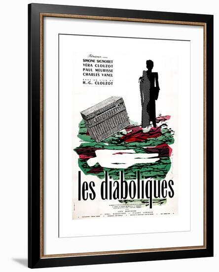 Diabolique, (AKA Les Diaboliques), Dutch Poster, 1955-null-Framed Giclee Print