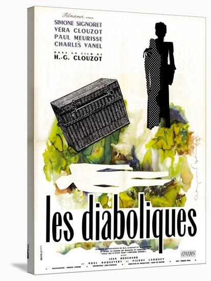 Diabolique, (AKA Les Diaboliques), French Poster Art, 1955-null-Stretched Canvas