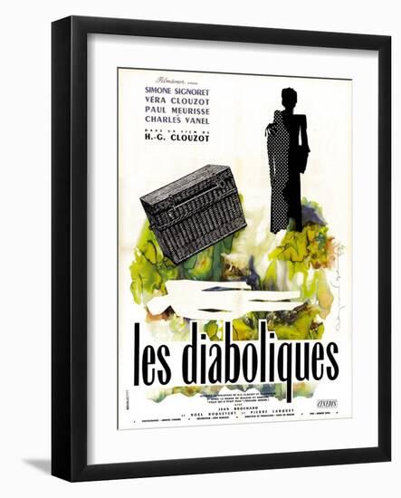 Diabolique, (AKA Les Diaboliques), French Poster Art, 1955-null-Framed Art Print