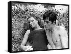 Diaboliquement votre Diabolically Yours by Julien Duvivier with Senta Berger and Alain Delon., 1967-null-Framed Stretched Canvas