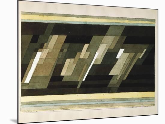 Diagonal-Medien-Paul Klee-Mounted Giclee Print