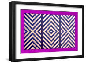 Diagonal Triptych Enhanced, 2018-Peter McClure-Framed Giclee Print