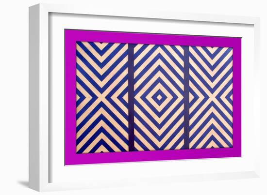 Diagonal Triptych Enhanced, 2018-Peter McClure-Framed Giclee Print