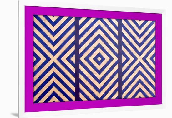 Diagonal Triptych Enhanced, 2018-Peter McClure-Framed Giclee Print