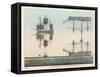 Diagram Explaining Atmospheric Refraction Using Pictures of Ships at Sea to Illustrate the Concept-Charles F. Bunt-Framed Stretched Canvas