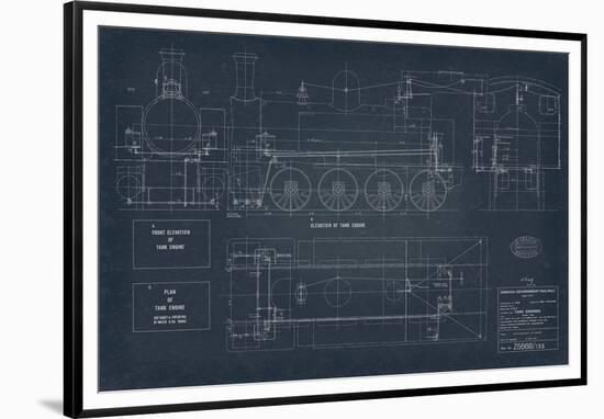 Diagram for Tank Engines I-The Vintage Collection-Framed Stretched Canvas