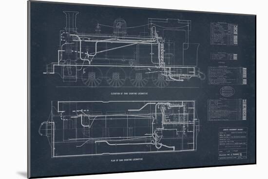 Diagram for Tank Engines II-The Vintage Collection-Mounted Giclee Print