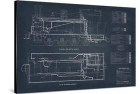 Diagram for Tank Engines II-The Vintage Collection-Framed Stretched Canvas