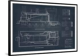 Diagram for Tank Engines II-The Vintage Collection-Framed Stretched Canvas