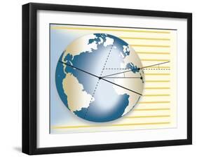 Diagram Illustrating Calculation of Eratosthenes of Cyrene-null-Framed Giclee Print