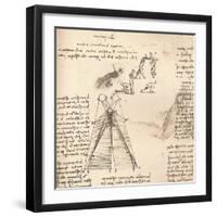 Diagram illustrating the theory of light and shade and sketches of figures, c1472-c1519 (1883)-Leonardo Da Vinci-Framed Giclee Print