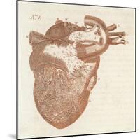 Diagram of a Human Heart-Dodd-Mounted Art Print