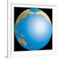 Diagram of Earths International Date Line-null-Framed Giclee Print