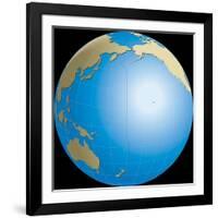 Diagram of Earths International Date Line-null-Framed Giclee Print