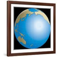 Diagram of Earths International Date Line-null-Framed Giclee Print