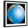 Diagram of Earths International Date Line-null-Framed Giclee Print