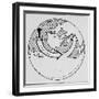 Diagram of Fallout from Nuclear Explosion-null-Framed Photographic Print