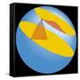 Diagram of Geographic Coordinate System of Earth-null-Framed Stretched Canvas