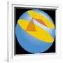 Diagram of Geographic Coordinate System of Earth-null-Framed Giclee Print