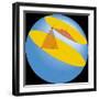 Diagram of Geographic Coordinate System of Earth-null-Framed Giclee Print