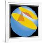 Diagram of Geographic Coordinate System of Earth-null-Framed Giclee Print