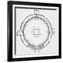 Diagram of Great Stupa-null-Framed Giclee Print