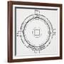 Diagram of Great Stupa-null-Framed Giclee Print