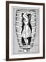 Diagram of Mrs Anne Edson Taylor in the Barrel in Which She Plunged over the Niagara Falls, 1901-null-Framed Giclee Print