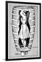 Diagram of Mrs Anne Edson Taylor in the Barrel in Which She Plunged over the Niagara Falls, 1901-null-Framed Giclee Print