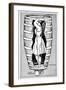 Diagram of Mrs Anne Edson Taylor in the Barrel in Which She Plunged over the Niagara Falls, 1901-null-Framed Giclee Print