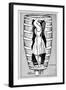 Diagram of Mrs Anne Edson Taylor in the Barrel in Which She Plunged over the Niagara Falls, 1901-null-Framed Giclee Print