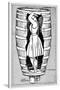 Diagram of Mrs Anne Edson Taylor in the Barrel in Which She Plunged over the Niagara Falls, 1901-null-Stretched Canvas