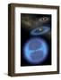 Diagram of Solar System and Oort Cloud-null-Framed Photographic Print