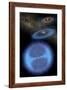 Diagram of Solar System and Oort Cloud-null-Framed Photographic Print