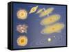 Diagram of Solar System Formation-null-Framed Stretched Canvas