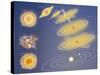 Diagram of Solar System Formation-null-Stretched Canvas