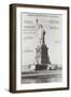 Diagram of Statue of Liberty-null-Framed Premium Giclee Print