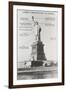 Diagram of Statue of Liberty-null-Framed Art Print