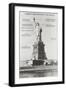 Diagram of Statue of Liberty-null-Framed Art Print